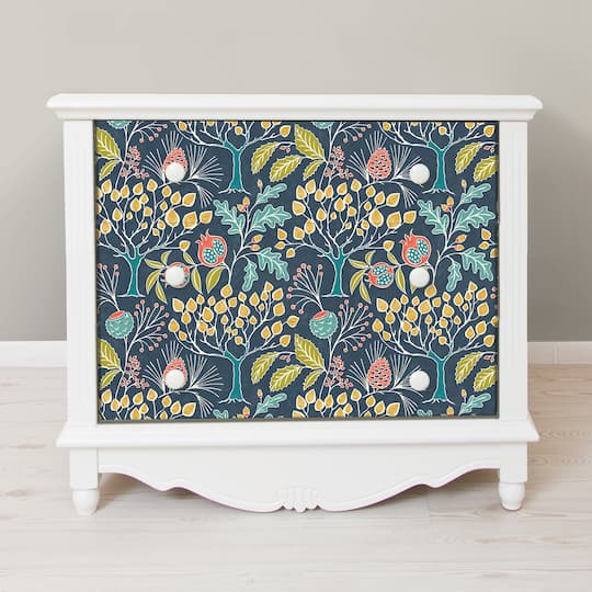 NuWallpaper Groovy Garden Navy Peel & Stick Wallpaper